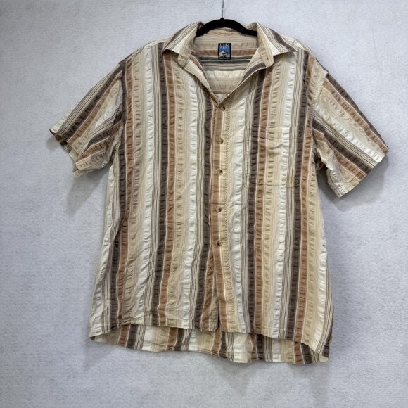 Kuhl Shirt Mens Extra Large XL Striped Short Sleeve Button Up Casual - Picture 1 of 7